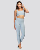 Steel Blue SoftLuxe Elegance Sports Bra