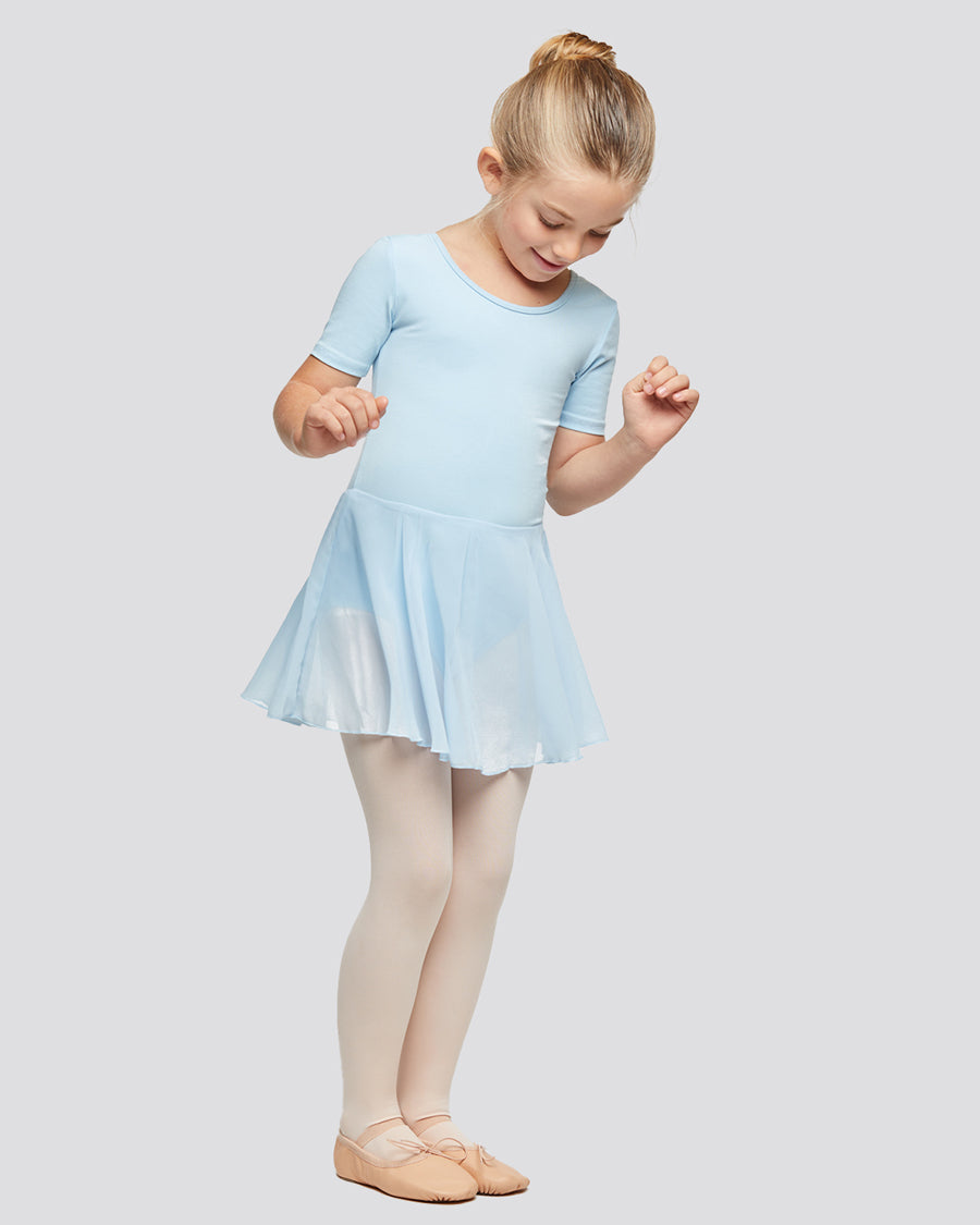 Blue Girls Short Sleeve Dress