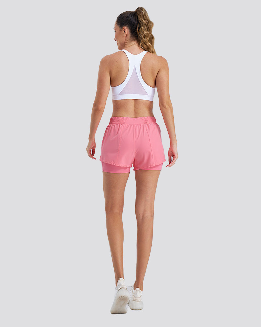 Coral SpeedShift Hybrid 2 in 1 Running Shorts