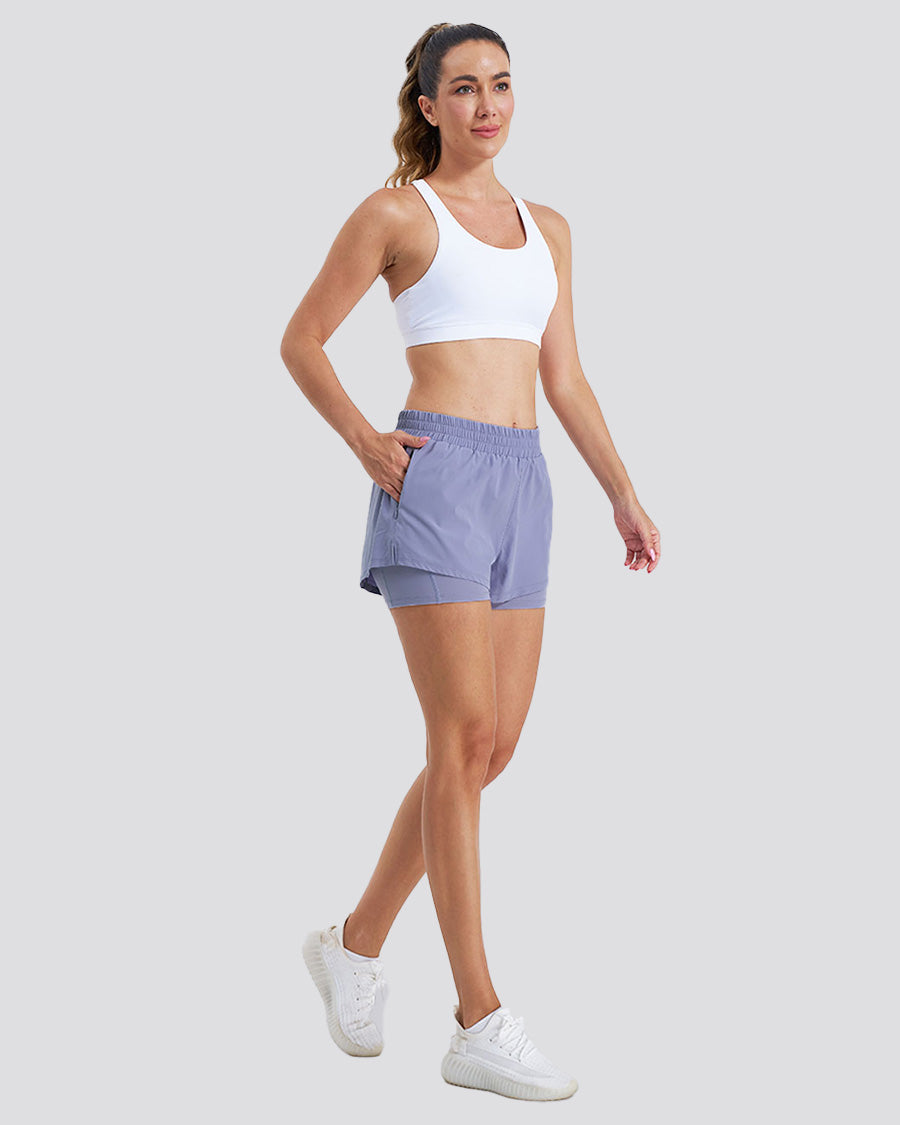 Purple Haze SpeedShift Hybrid 2 in 1 Running Shorts