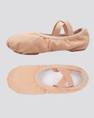 Tan Adults Stretch Canvas Ballet Shoes