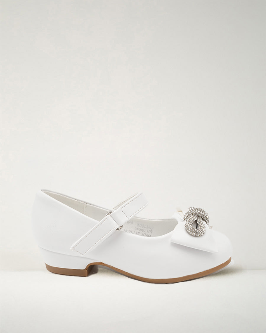 White Girls Closed Toe Mary Jane Shoes