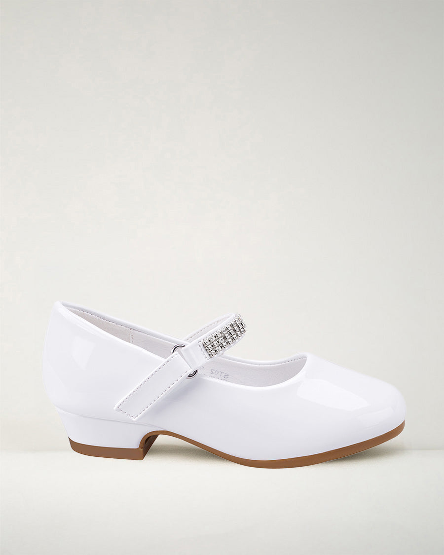 White Girls Mary Jane Dress Shoes