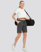 Charcoal Cotton Sweat Shorts 7"
