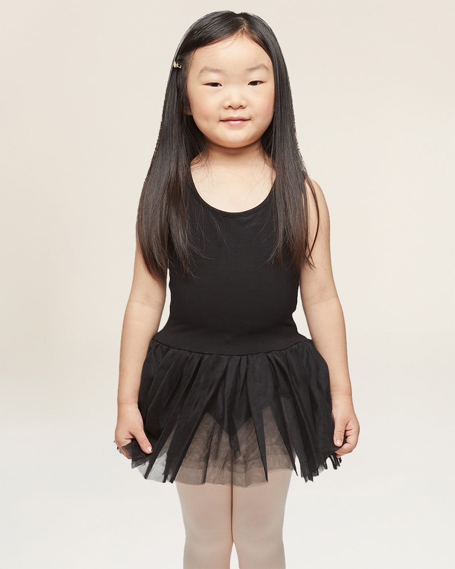 Black Girls Tank Top Tulle Dress