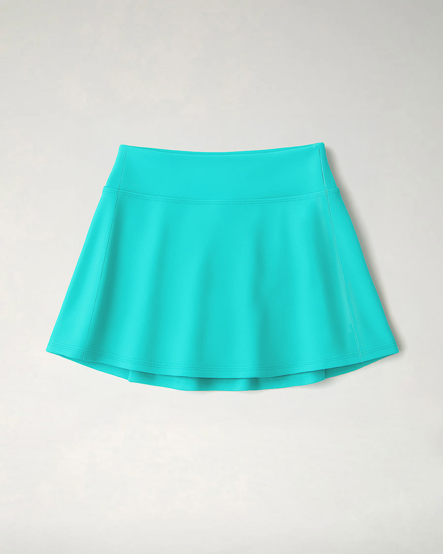 Turquoise CourtChic A-Line Tennis Skirt