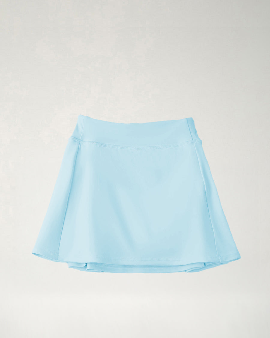 Light Blue Girls CourtChic A-Line Tennis Skirt