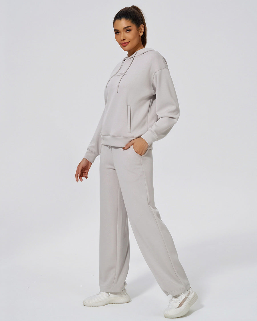 Light Grey 2-Piece Lounge Set | Womens Oversized Hoodie