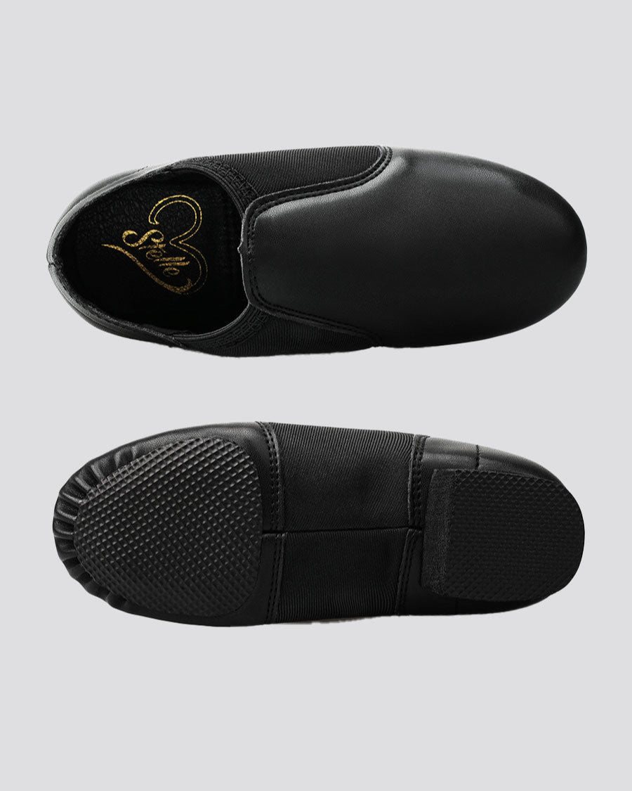 Black Kids PU Leather Jazz shoes