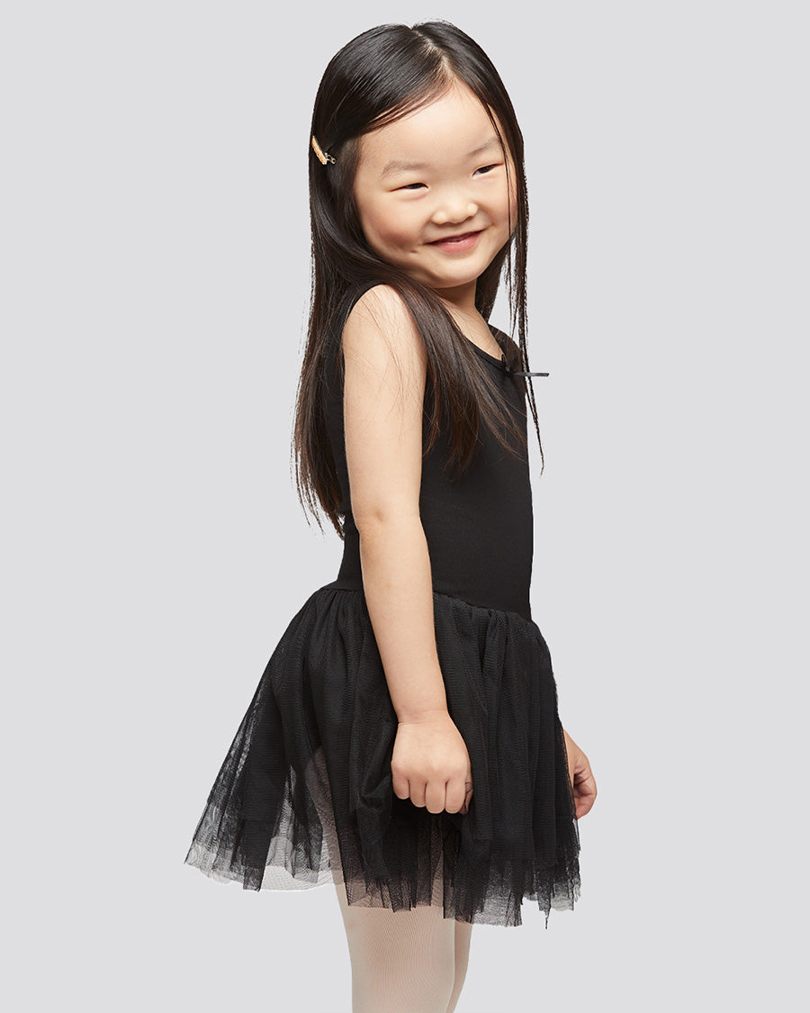 Black Girls Tank Tulle Dress