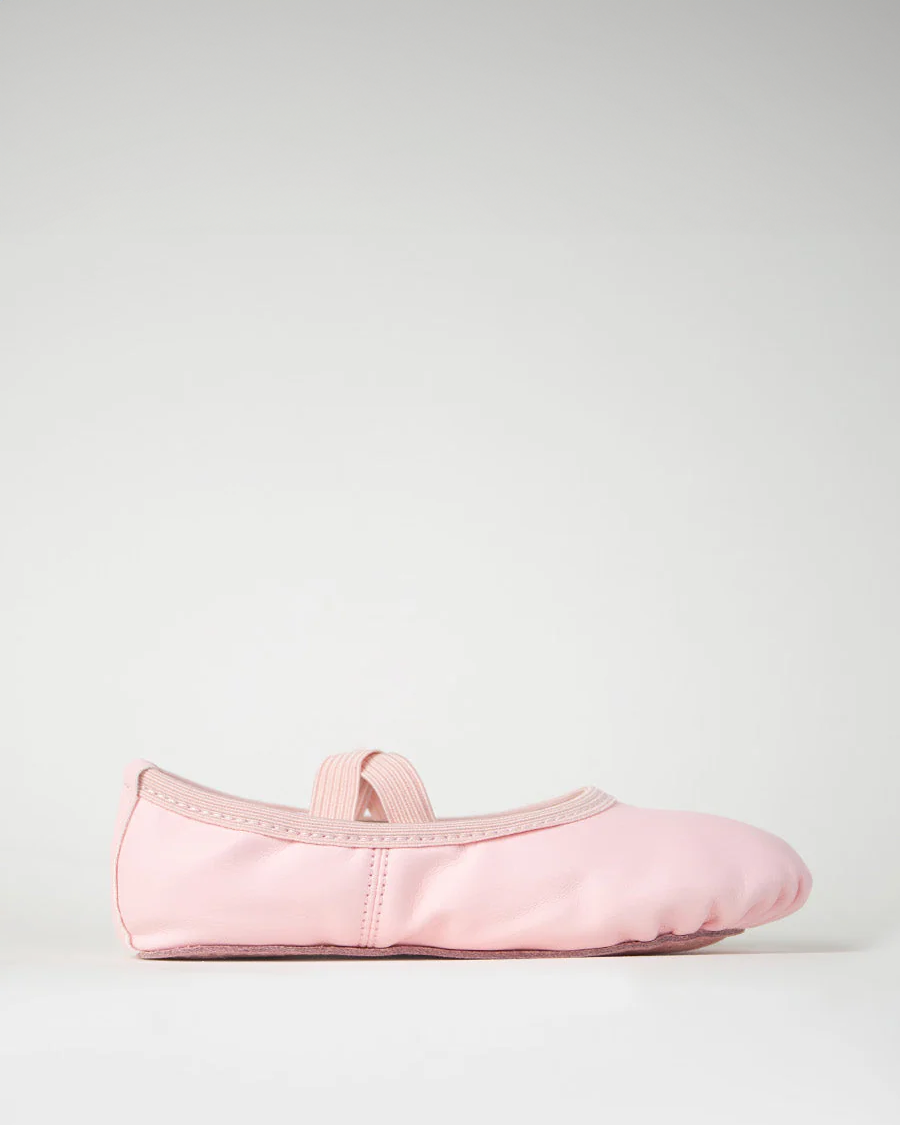 Pink Kids PU Full Leather Ballet Shoes (Full Sole)