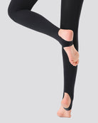 Black Girls Ultra Soft Stirrup Tights - View 1