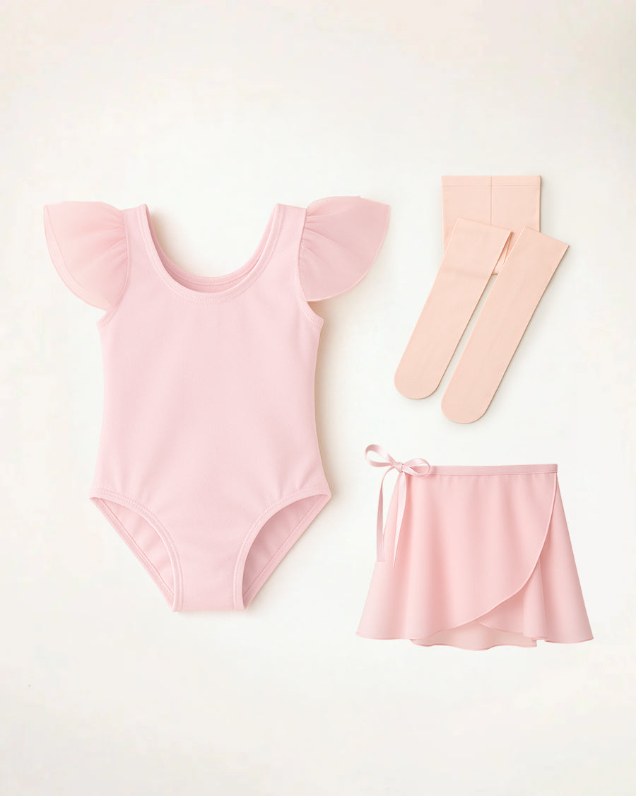 Ballet Pink Girls Ballet Leotard Starter Kit