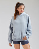 Baby Blue Long-Sleeve Oversized Hoodie
