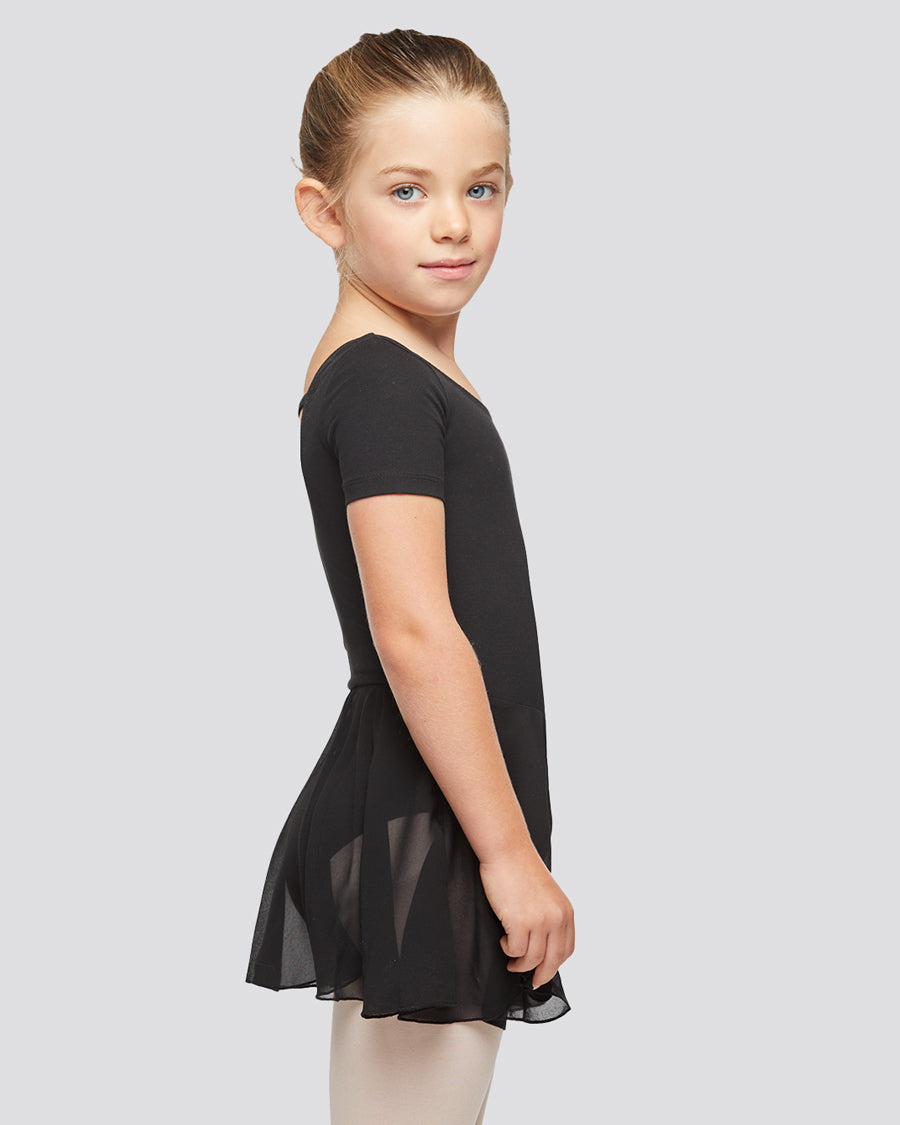 Black Girls Short Sleeve Dress