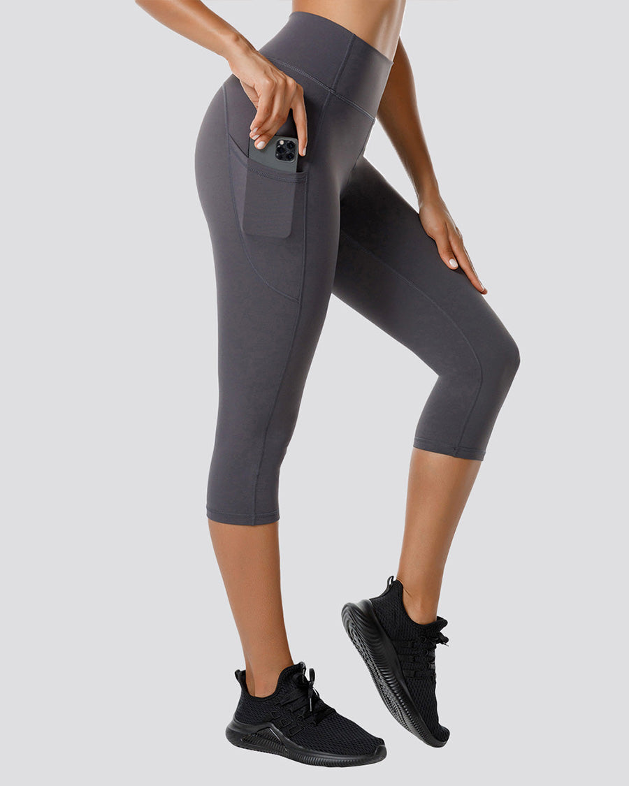 Grey Women Capri Leggings