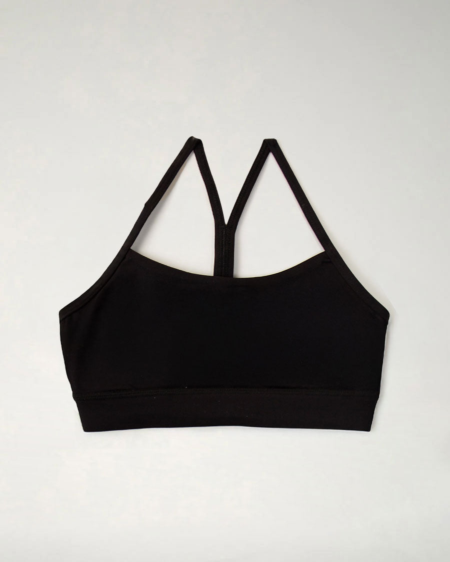 Black Girls Y-Back Sports Bra - View 1