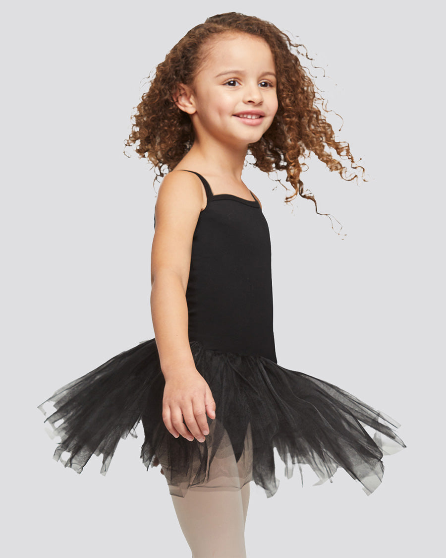 Black Girls Camisole Tulle Dress