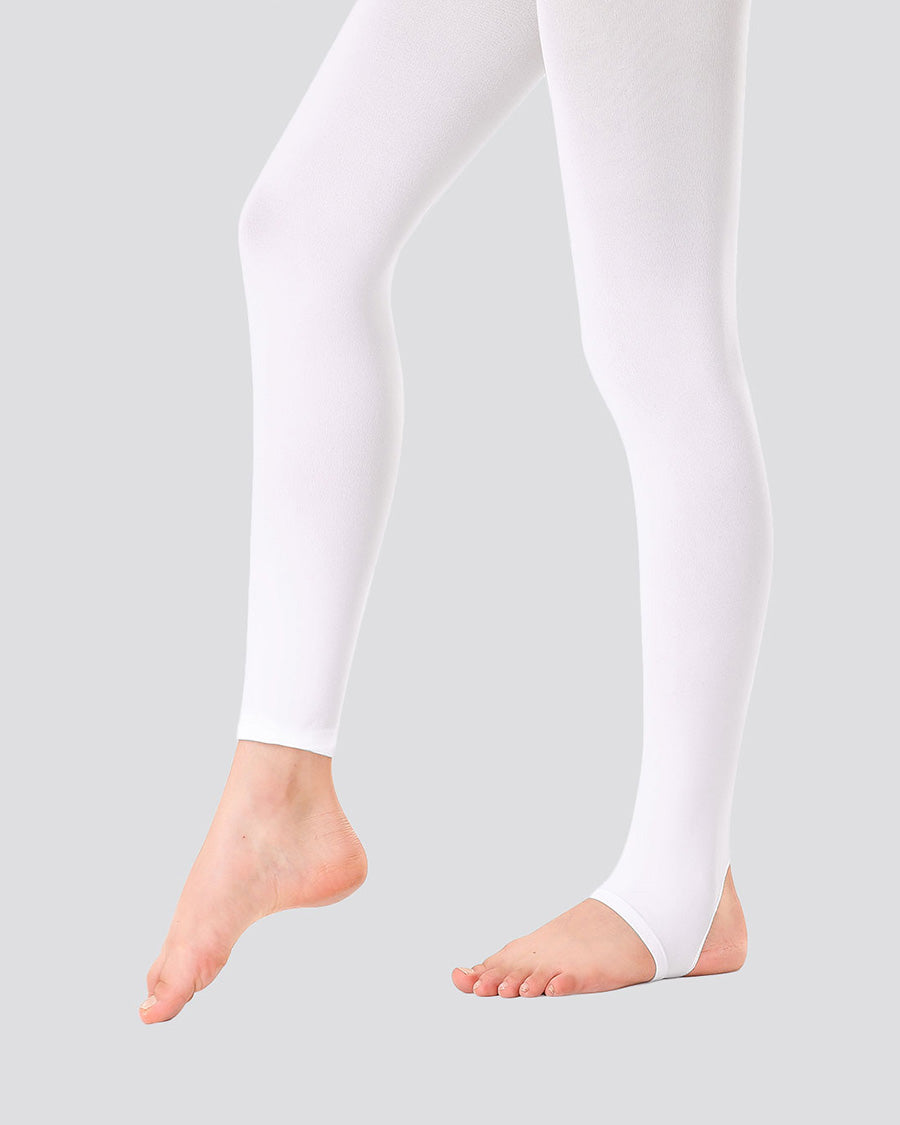 White Girls Ultra Soft Stirrup Tights