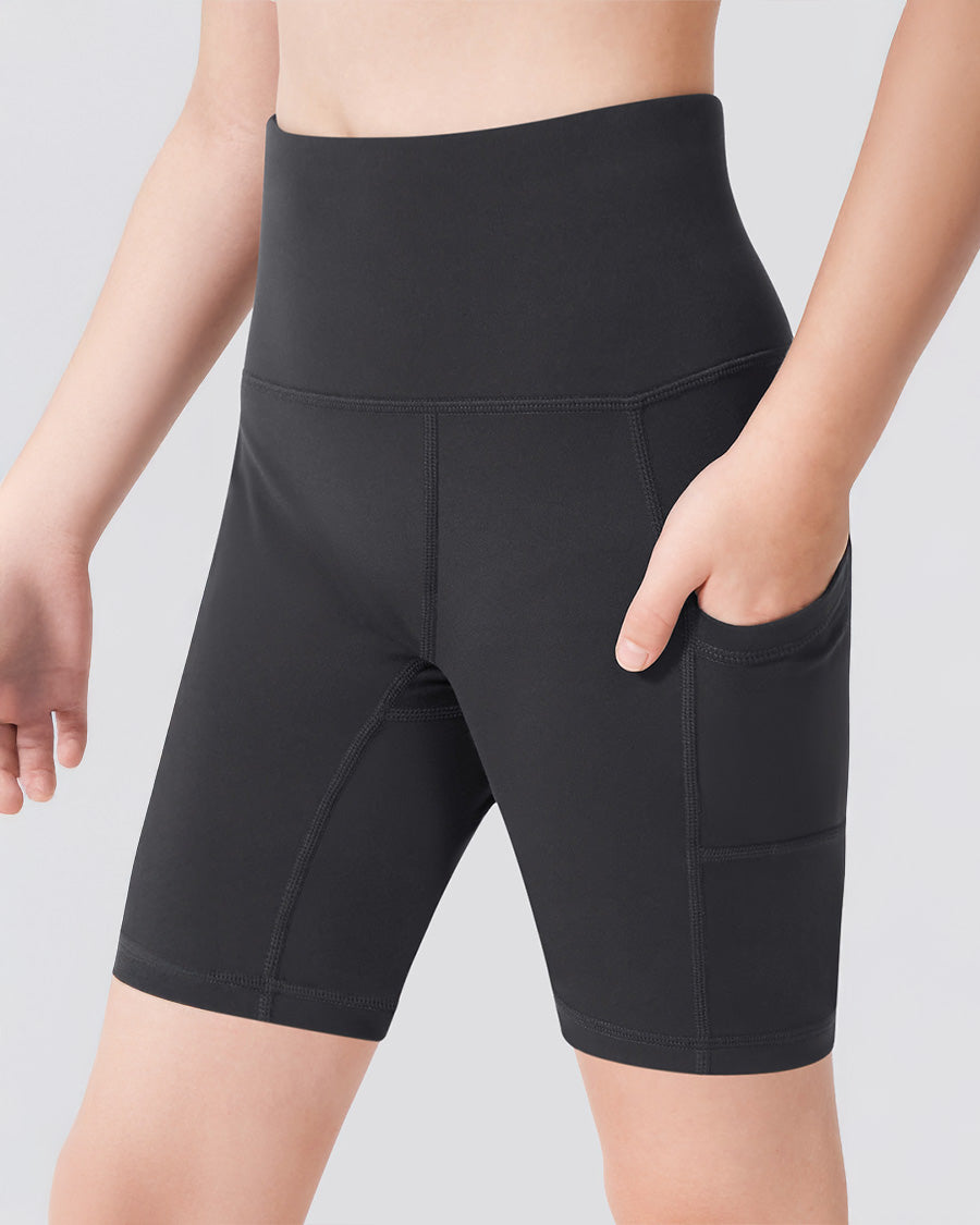 Charcoal Girls 8" Volleyball Ace Shorts