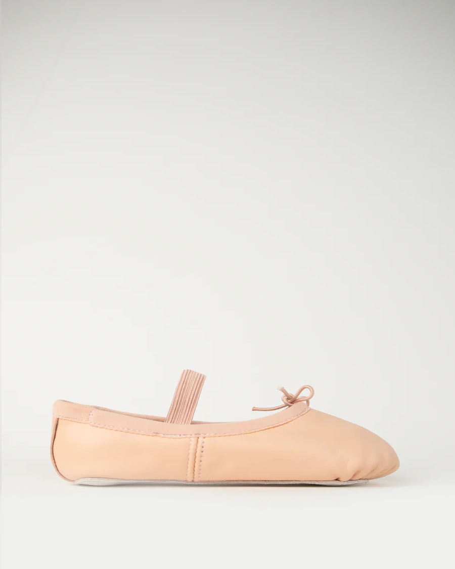 Kids Ballet Pink Leather Ballet Shoes | Premium Full Sole