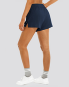 Navy Running Shorts 3" with Pockets