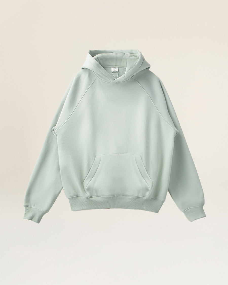 Mint Green Long-Sleeve Oversized Hoodie