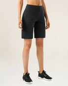 Heather Grey Bermuda High Waistband Shorts 10"