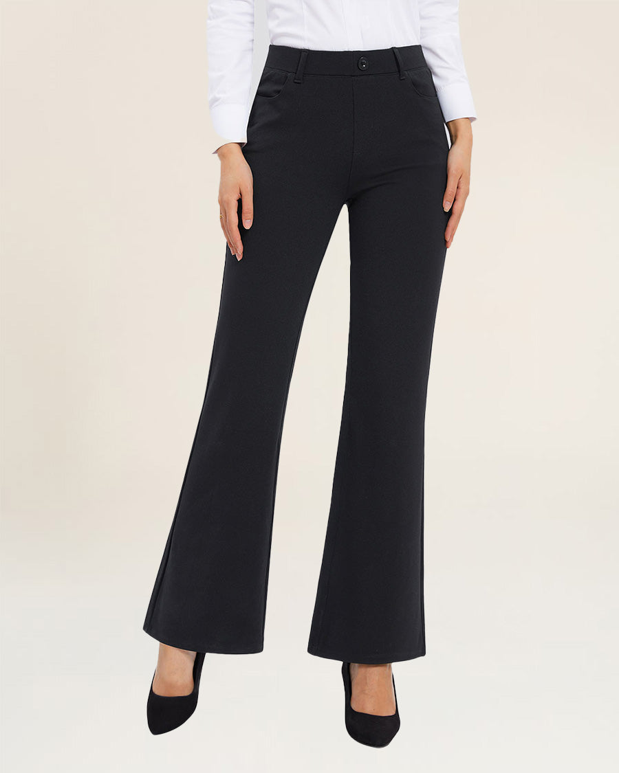 Stelle Women 31" Bootcut Dress Pants Business Casual Work Pants with Pockets Pull On Regular Slacks for Office Stelle Women 31" Bootcut Dress Pants Business Casual Work Pants with Pockets Pull On Regular Slacks for Office