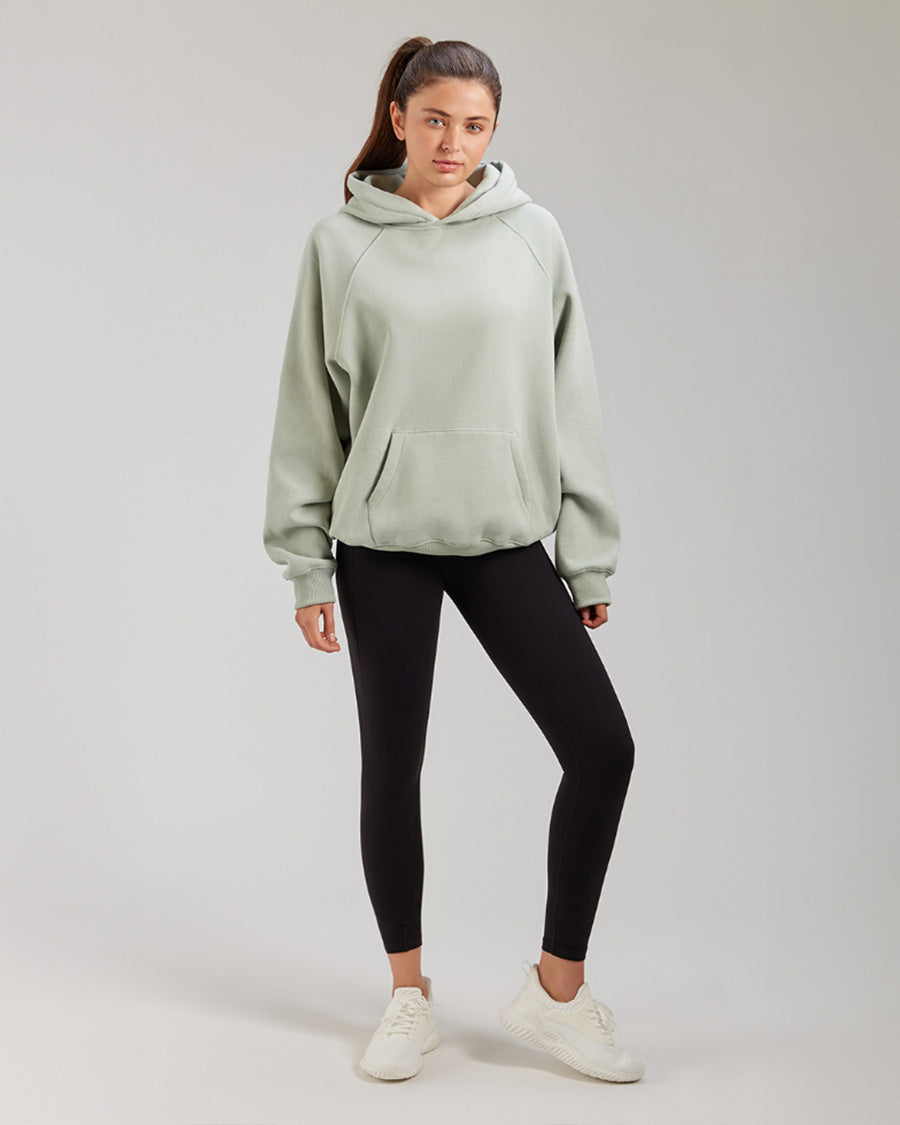 Mint Green Long-Sleeve Oversized Hoodie