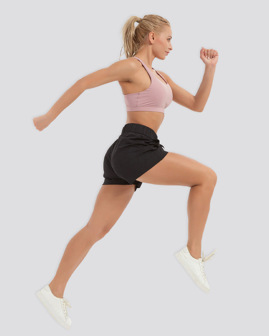 Black Charge Running Shorts 3"
