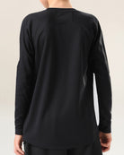 Black Kids Athletic Performance Long Sleeve Shirts