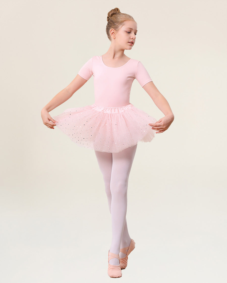 Sparkling Ballet Pink Girls Sparkling Tulle Skirt
