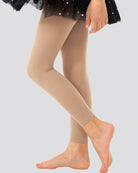 Tan Girls Ultra Soft Footless Ballet Tights - View 4