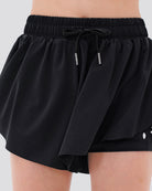 Black Girls Flowy Shorts