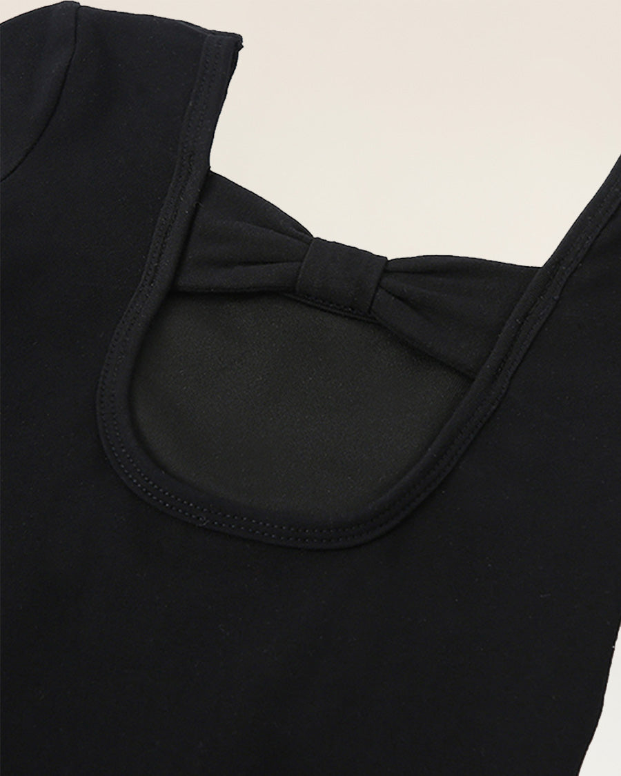 Black Girls Ballet Leotard Starter Kit (Bow Back Leotard & Tie Skirt & Tights)