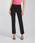 Black Women Business Casual Work Pants | Straight 30''