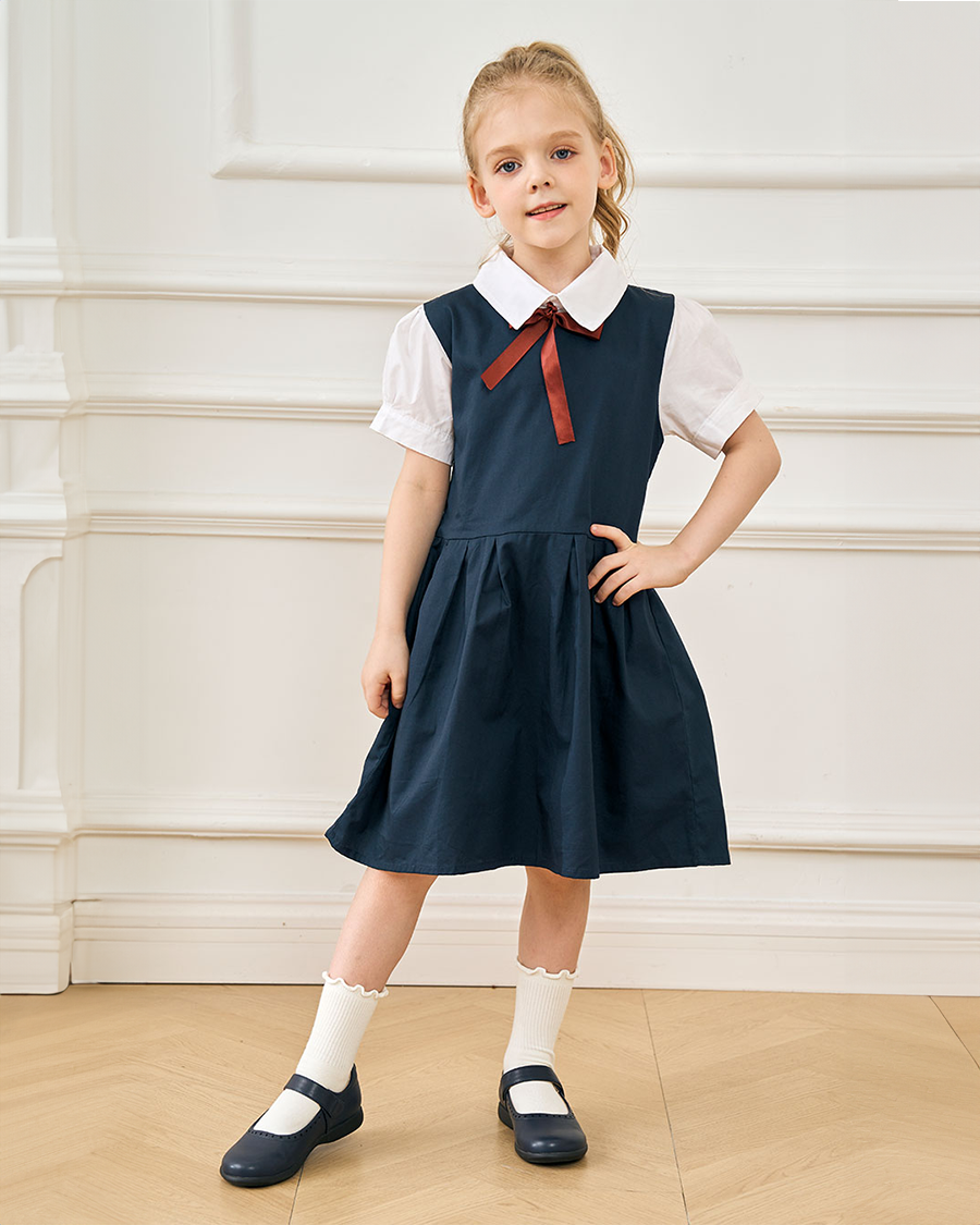 Navy Girls Mary Jane School Uniform Shoes
