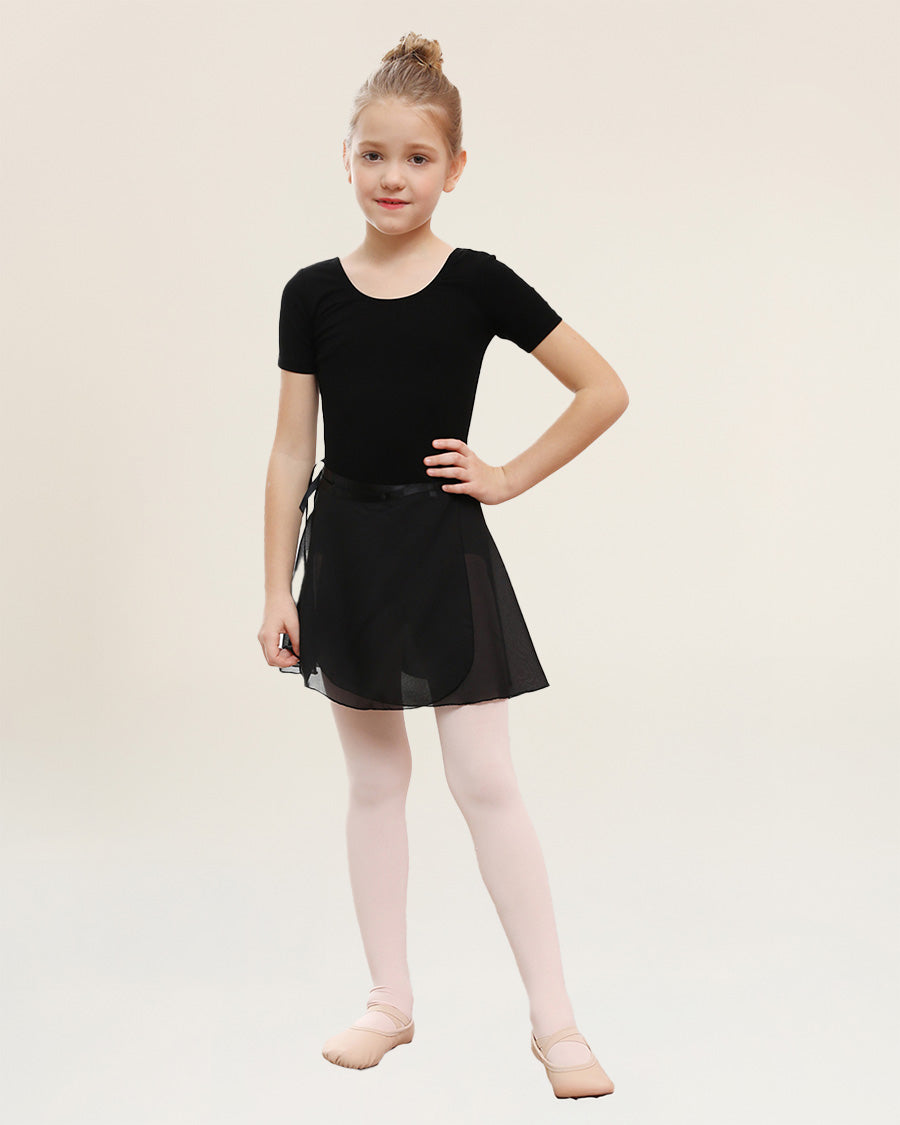Black Girls Ballet Leotard Starter Kit (Bow Back Leotard & Tie Skirt & Tights)