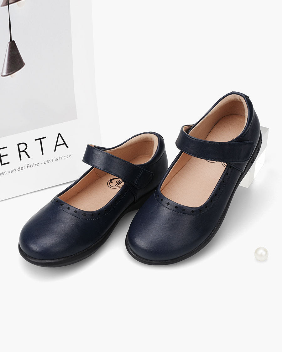 Navy Girls Mary Jane School Uniform Shoes