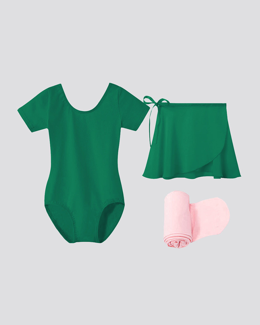 Green Girls Ballet Leotard Starter Kit