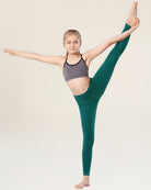 Teal Girls Soft Yoga Leggings