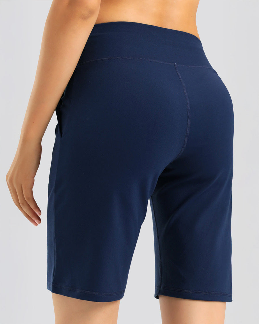 Royal Blue Bermuda High Waistband Shorts 10"