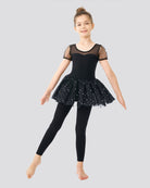Black Girls Ultra Soft Footless Ballet Tights - View 2