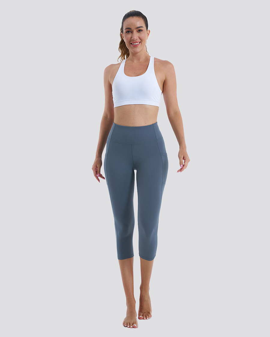Grey Sage DreamComfort Capri Yoga leggings