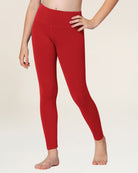 Red Girls Soft Yoga Leggings