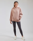 Rose Clay Long-Sleeve Oversized Hoodie
