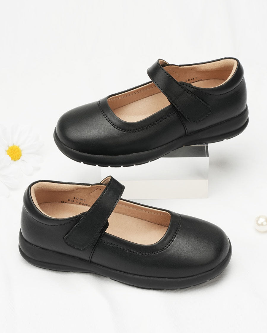 Black Girls Classic School Uniform Mary Jane Shoes