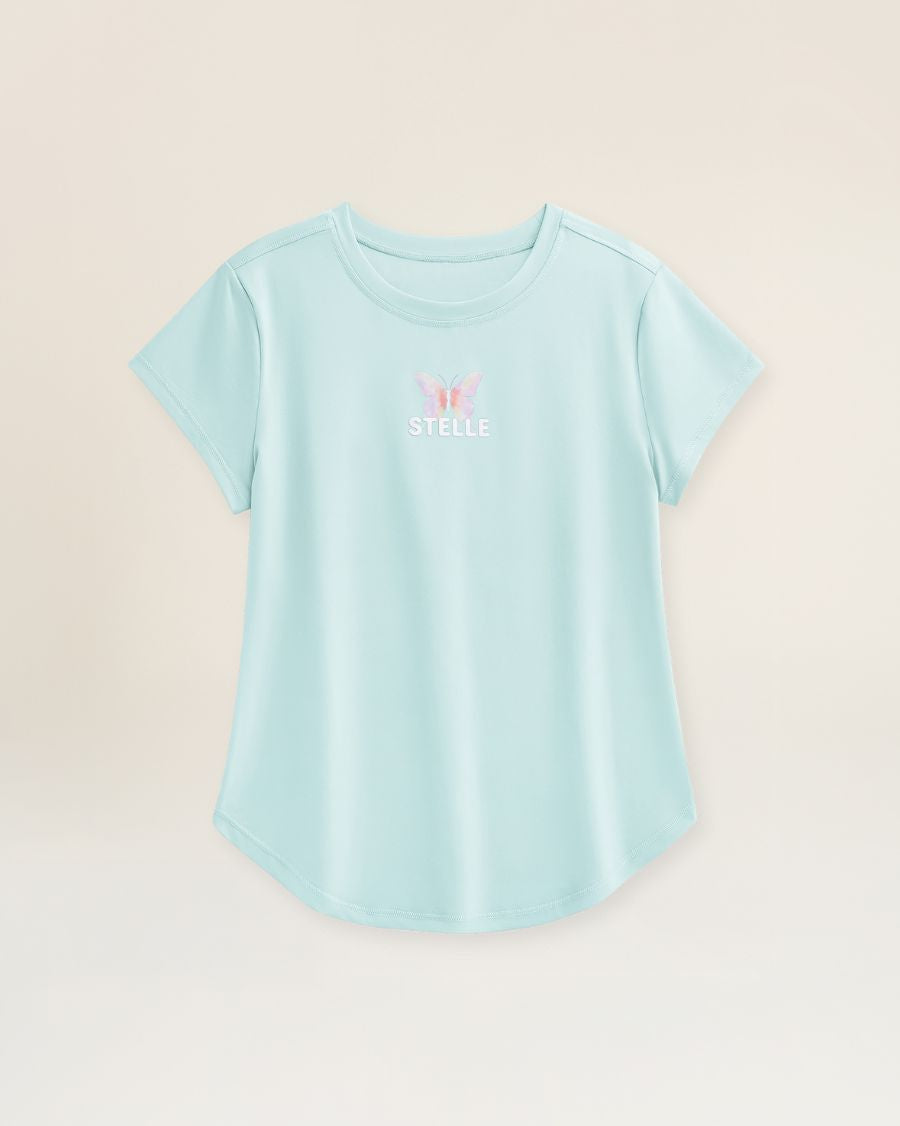 Mint Green Kids Quick-Dry T-Shirt
