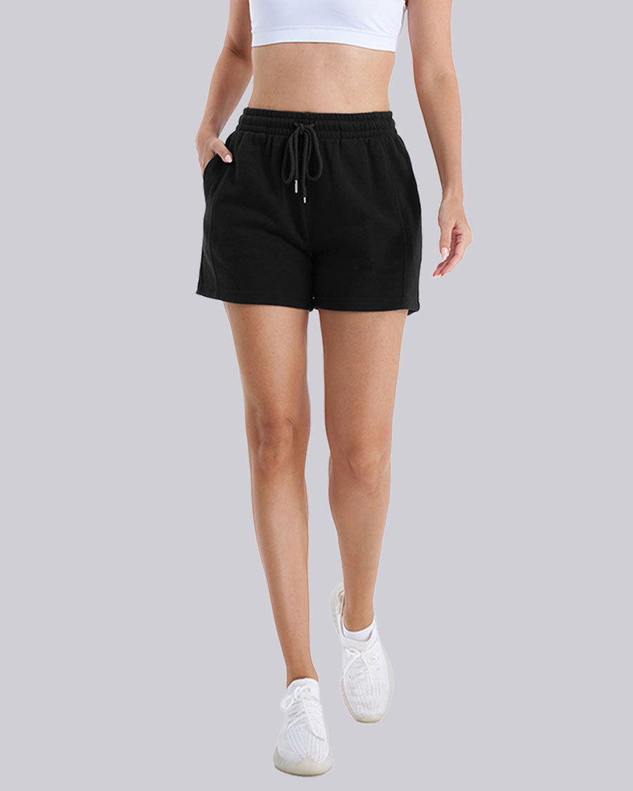 Black Easy Comfort Lounge Shorts